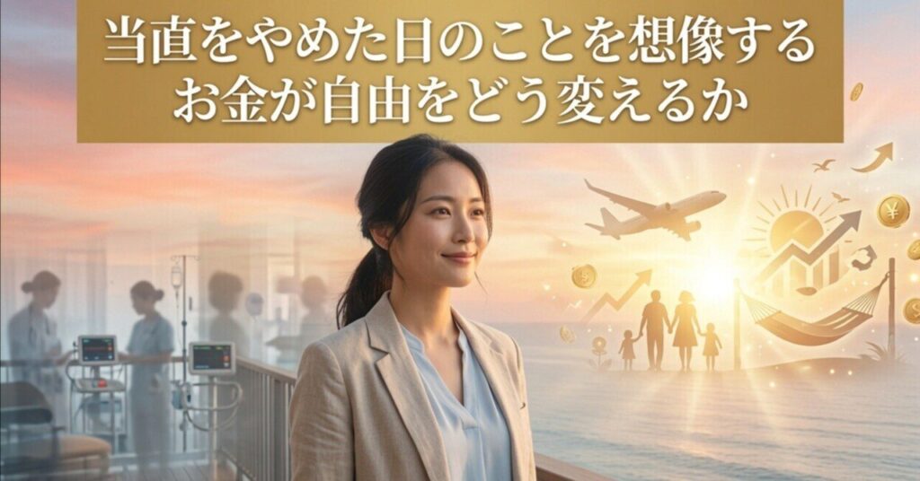 当直をやめた日のことを想像する　　　　お金が自由をどう変えるか